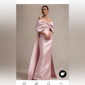 ClubLondon satin evening, wedding, Mother of the Bride/Groom gown Size 12. Pink